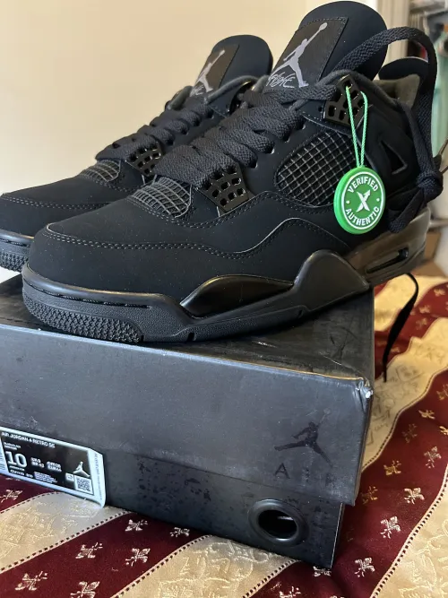 PKGoden Jordan 4 Retro Black Cat, CU1110-010 review 