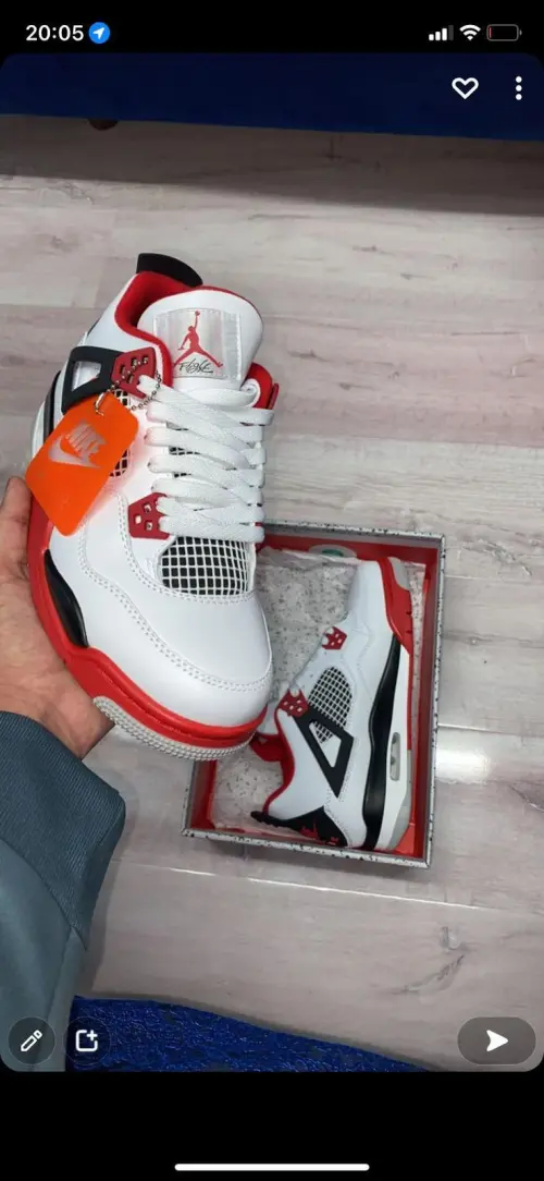PKGoden Jordan 4 Retro Fire Red (2020),  DC7770-160 review 