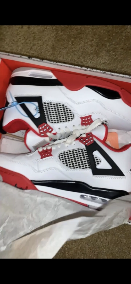 PKGoden Jordan 4 Retro Fire Red (2020),  DC7770-160 review 