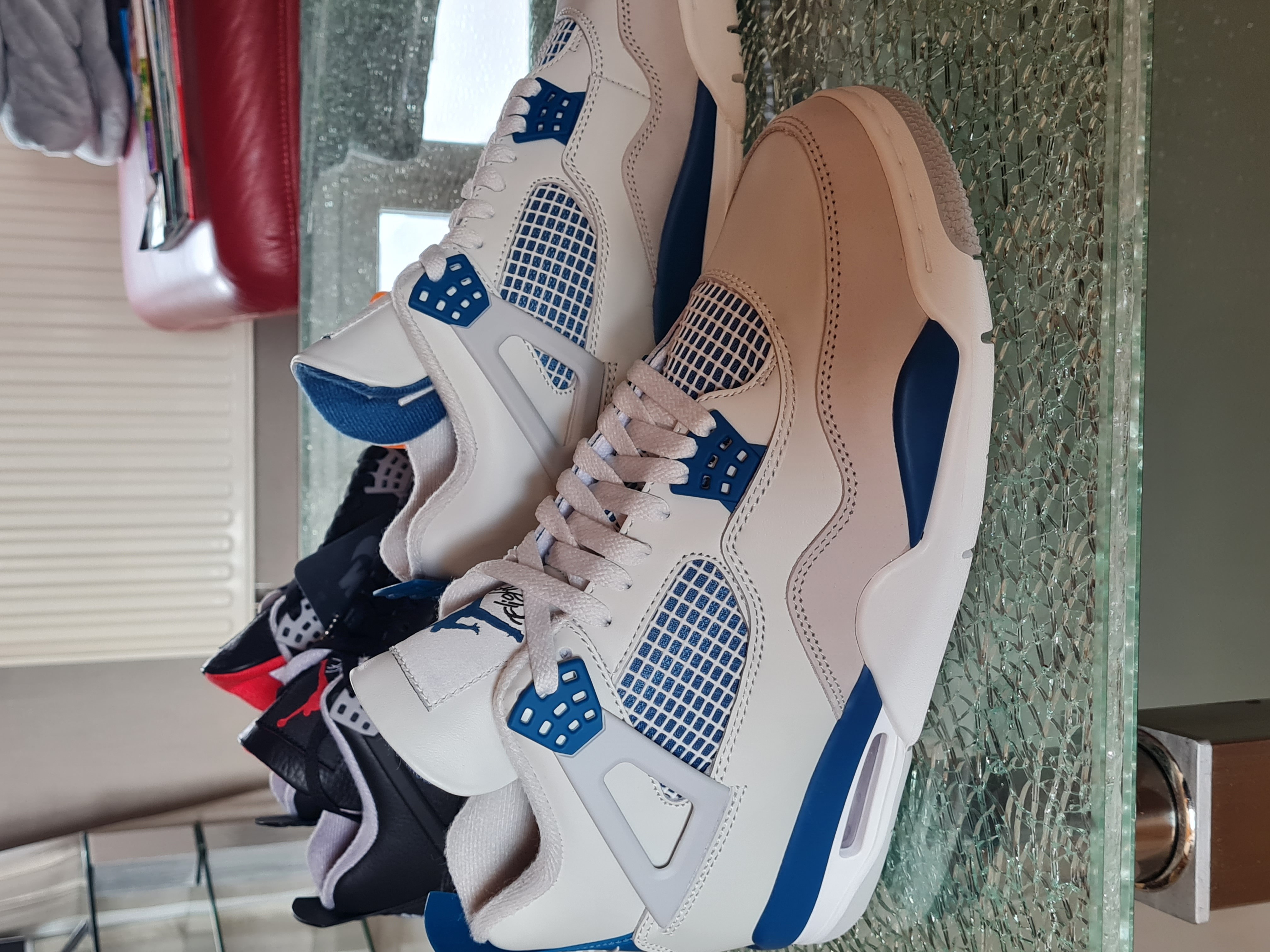 Perfectkicks | PKGoden Jordan 4 Retro New Military Blue, FV5029-141 review 0