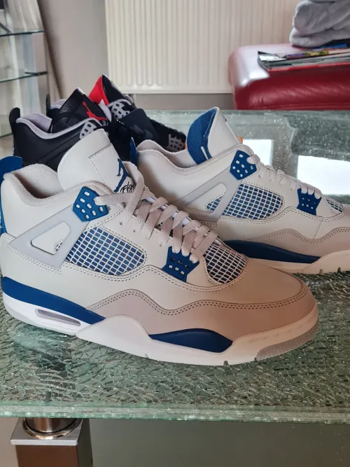 Perfectkicks | PKGoden Jordan 4 Retro New Military Blue, FV5029-141 review 