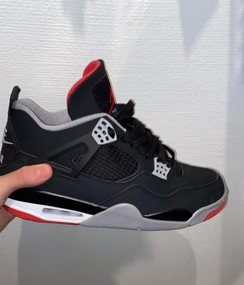 Free Shipping: PKGoden Jordan 4 Retro Bred (2019), 308497-060 review 