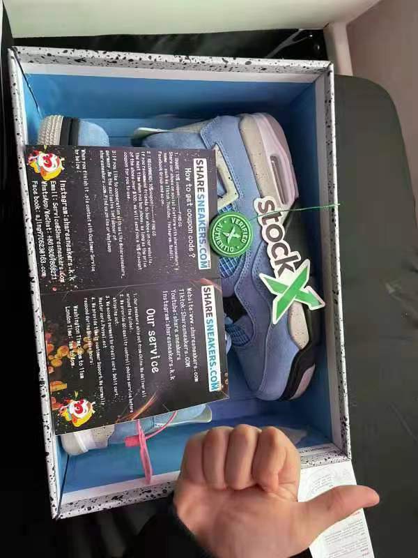 PKGoden Jordan 4 Retro University Blue, CT8527-400 review Schmid