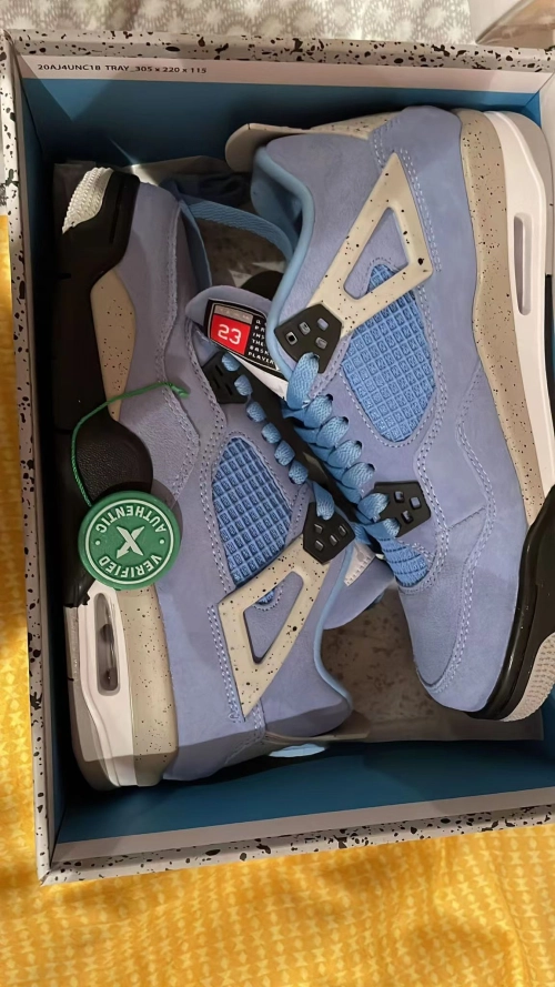 PKGoden Jordan 4 Retro University Blue, CT8527-400 review 