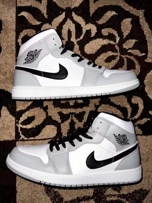 POP  Jordan 1 Mid Light Smoke Grey，554724-092 review 