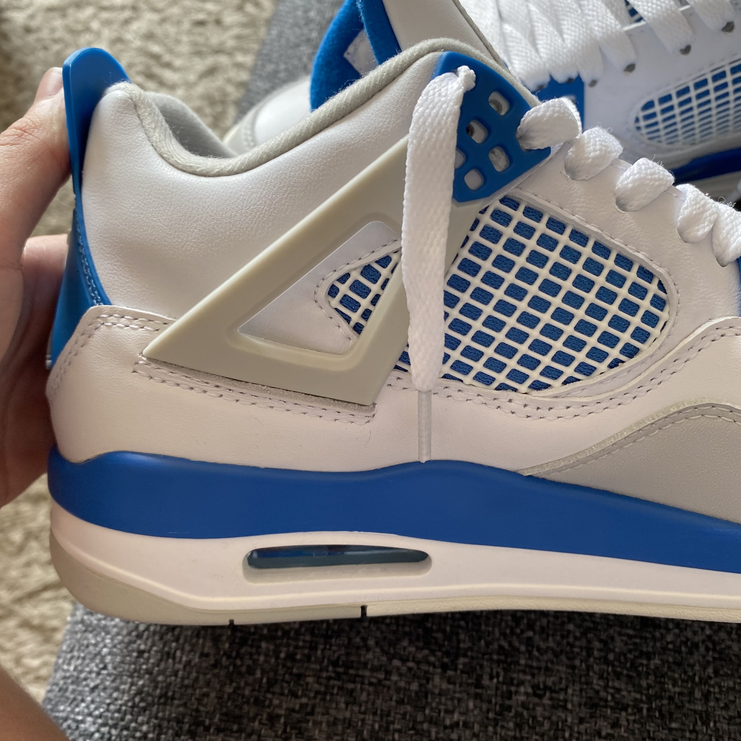PKGoden Jordan 4 Retro Military Blue (2012), 308497-105 review Raven 03