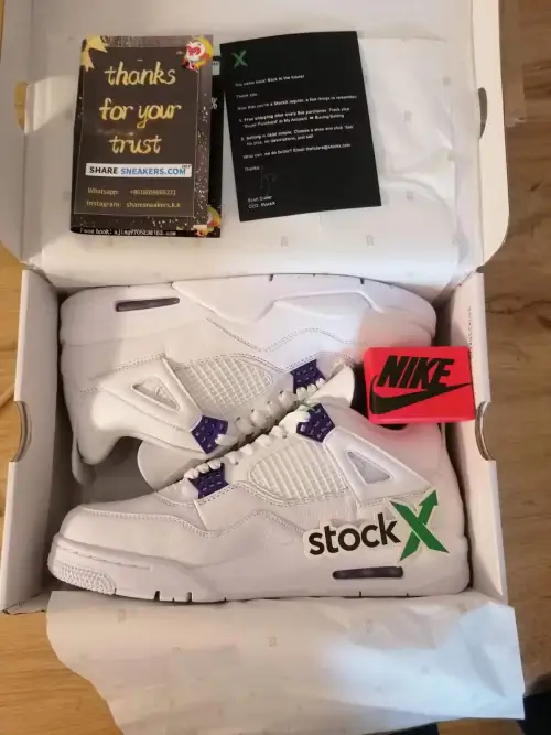 PKGoden  Jordan 4 Retro Metallic Purple, CT8527-115 review 