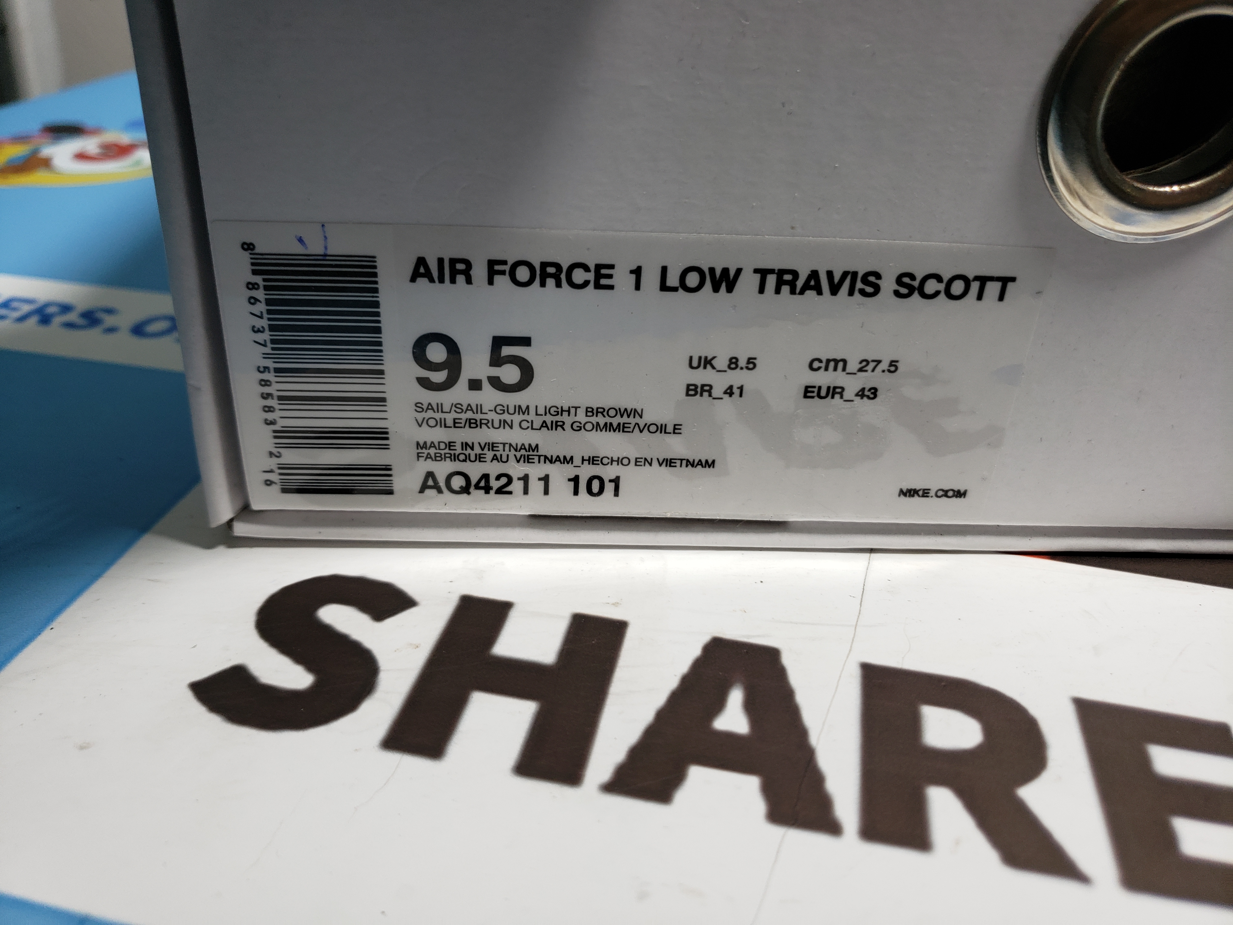 PKGoden Air Force 1 Low Travis Scott Sail, AQ4211-101 review SS 05