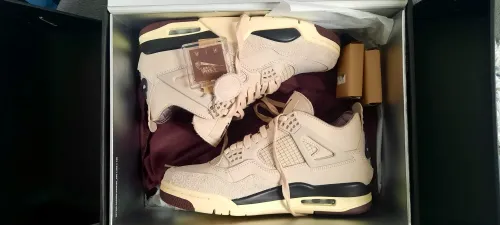 POP  A Ma Maniére x Air Jordan 4 Retro Fossil Stone FZ4810-200  review 