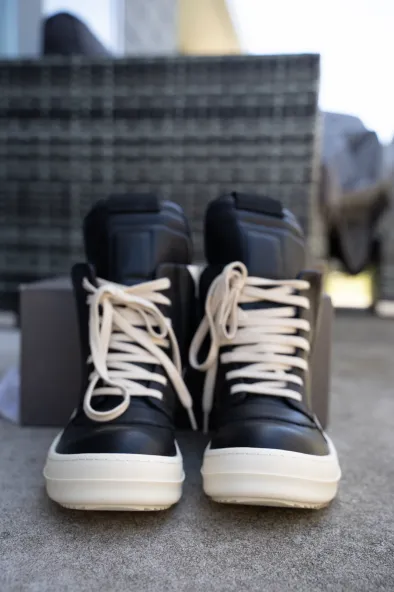 PKGoden Rick Owens/RO Geobasket Black and White RU02C7894LCGLPO-7511 review 2