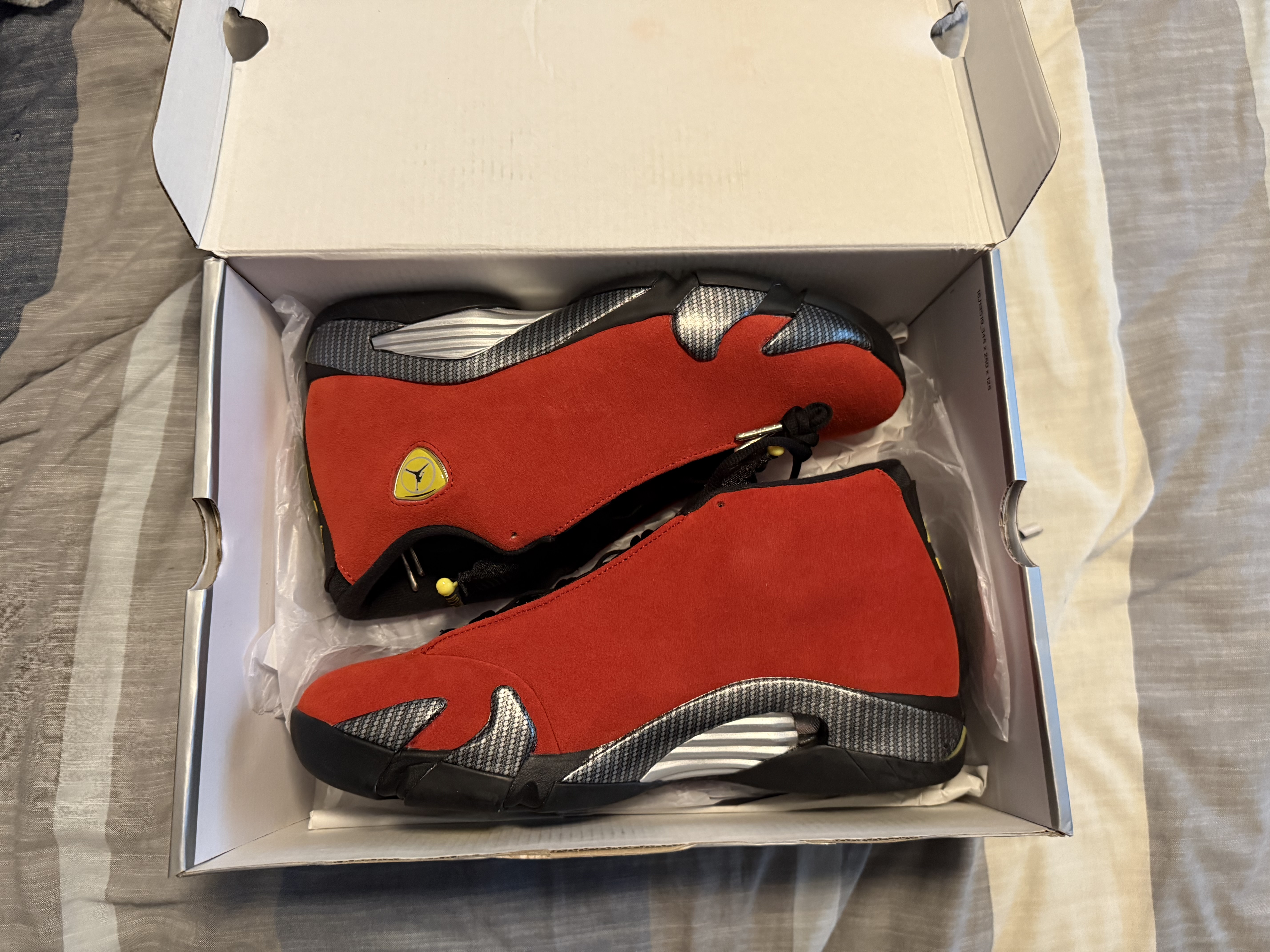 PKGoden Air Jordan 14 Retro Ferrari 2025, IF5015-600 review Jeremiah 01
