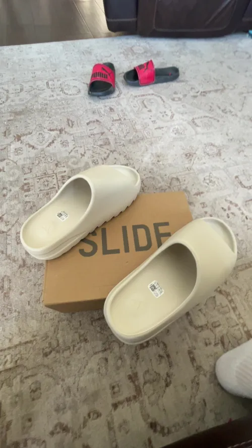 POP Yeezy Slide Bone, FW6345 review 