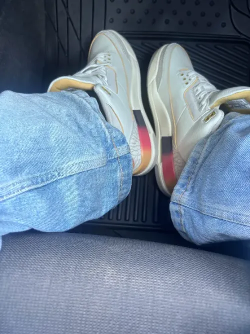 PKGoden  J Balvin x Air Jordan 3 White Blue Red, FN0344-901 review 