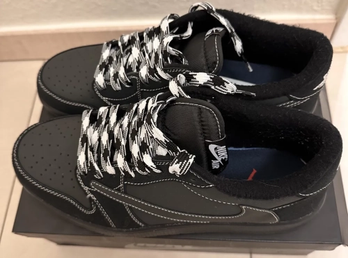 PKGoden  Jordan 1 Retro Low OG SP Travis Scott Black Phantom,DM7866-001 review 