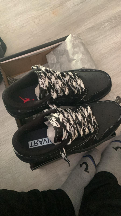 POP Jordan 1 Retro Low OG SP Travis Scott Black Phantom, DM7866-001 review shibo bao
