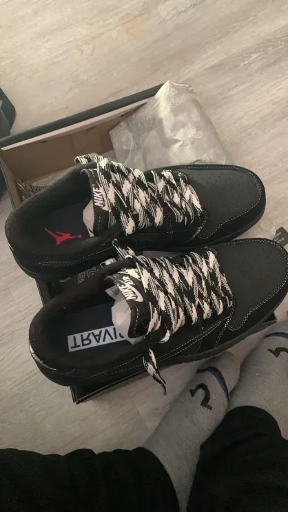 POP Jordan 1 Retro Low OG SP Travis Scott Black Phantom, DM7866-001 review 