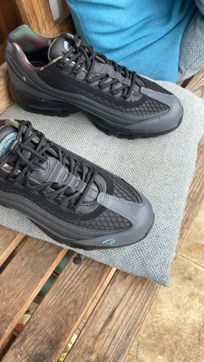 POP Corteiz Corteiz x Air Max 95 Les Bleus FB2709-002  review Ebony Walker