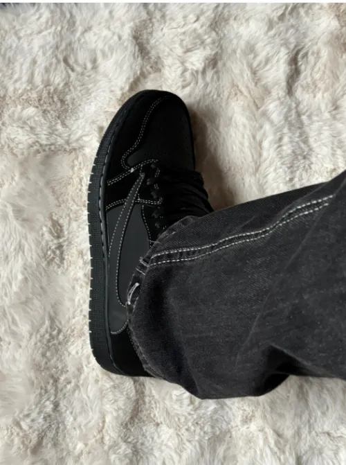 POP Jordan 1 Retro Low OG SP Travis Scott Black Phantom, DM7866-001 review 