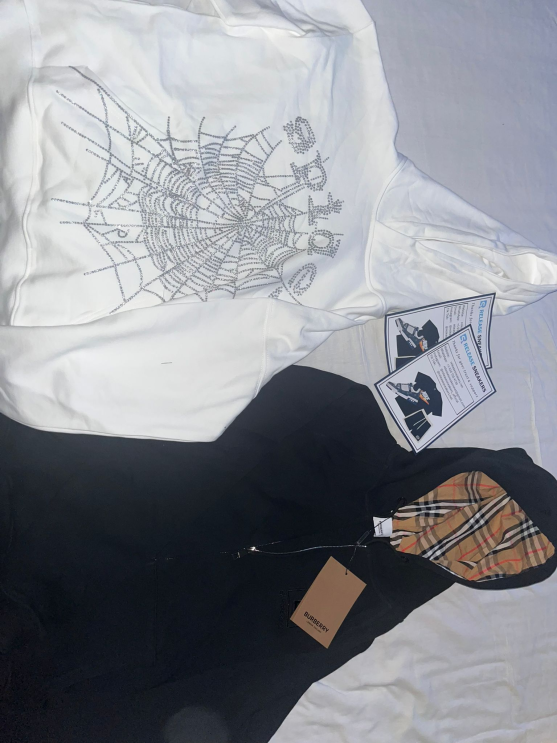 SP5DER OG Rhinestone White Logo Hoodie review Anthony Fernandez