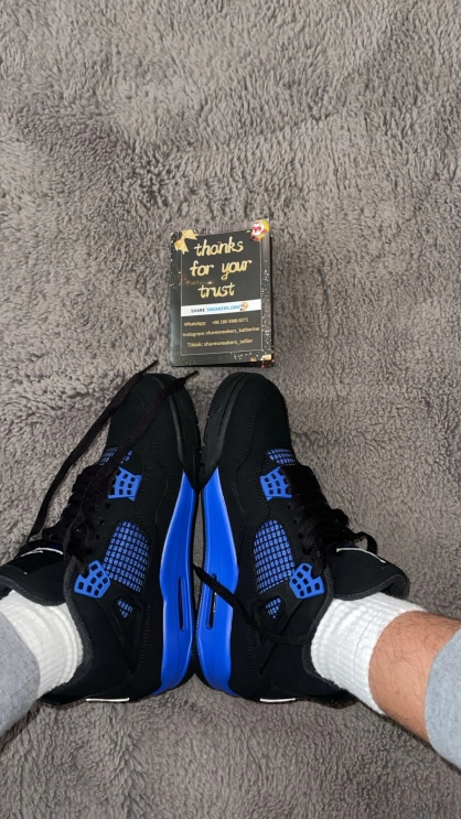 PKGoden Jordan 4 Retro Blue Thunder, 308497-047 review 