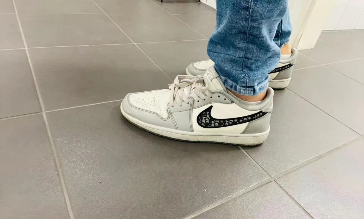 PKGoden  Dior x Air Jordan 1 Low Wolf Grey CN8608-002 review Malik BigG