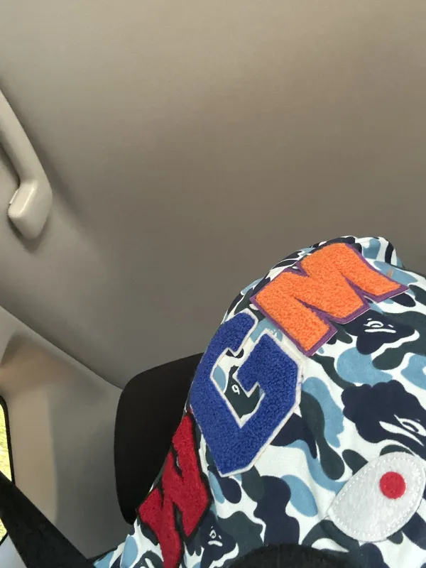 BAPE Big ABC Camo Shark Full Zip Hoodie Blue review 0