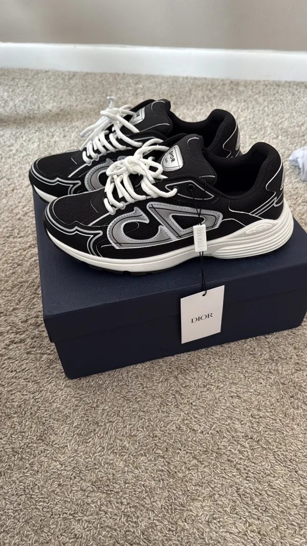 PKGoden Dior B30 Light Grey Sneakers Black Coffee Color 3SN279ZND-H969 review Brett Billy