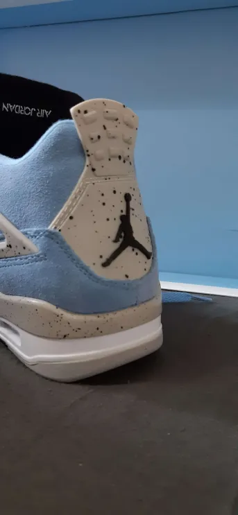 PKGoden Jordan 4 Retro University Blue, CT8527-400 review Kyree Harris 01