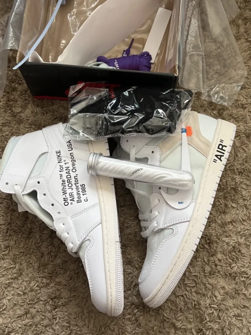 PKGoden Jordan 1 Retro High Off-White White, AQ0818-100 review 