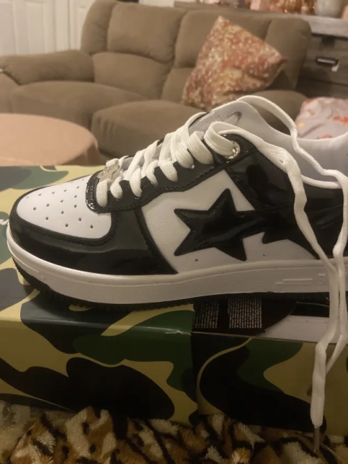 PKGoden   Bapesta Sk8 Sta Low White Black 1G70-109-0001 review 