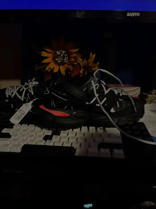 PKGoden Balenciaga Track LED Tess Black And White 542023 W1GB1 2045 review 