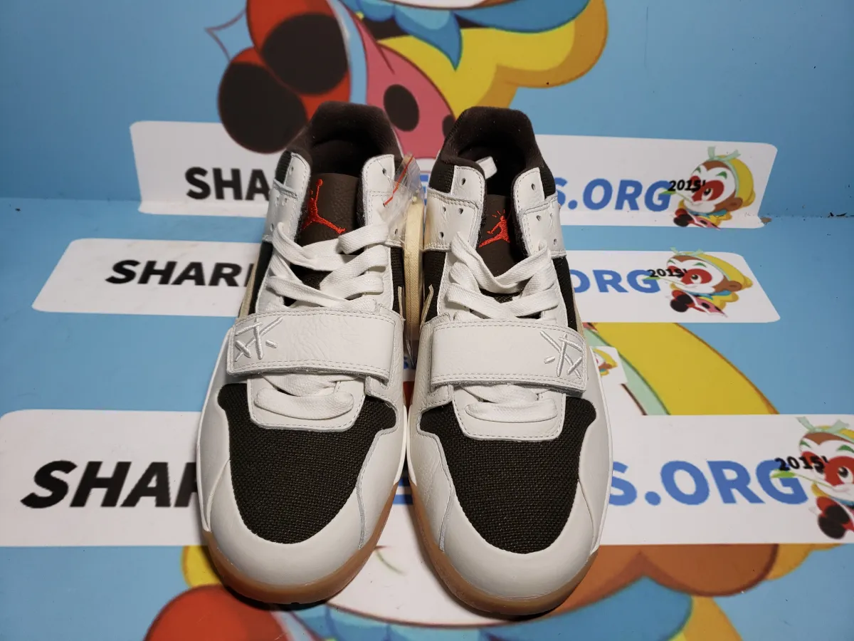 QC pics: PKGoden Travis Scott × Jordan Jumpman Jack TR White Brown