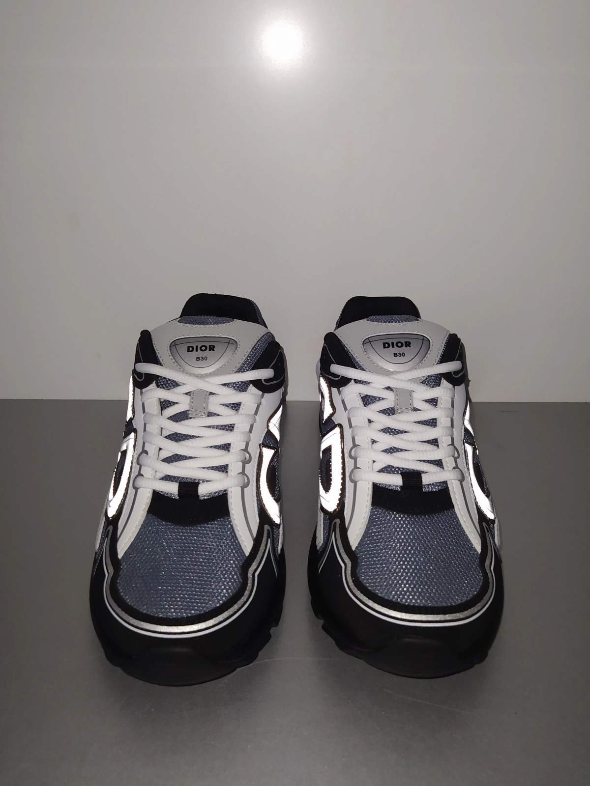 QC Pics: Dior B30 Sneakers Black Grey