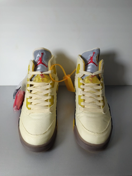 QC Pics: Jordan 5 Retro Off-White Sail