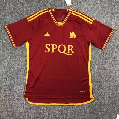 A.S. Roma 2023/24 Home Soccer Jersey 01