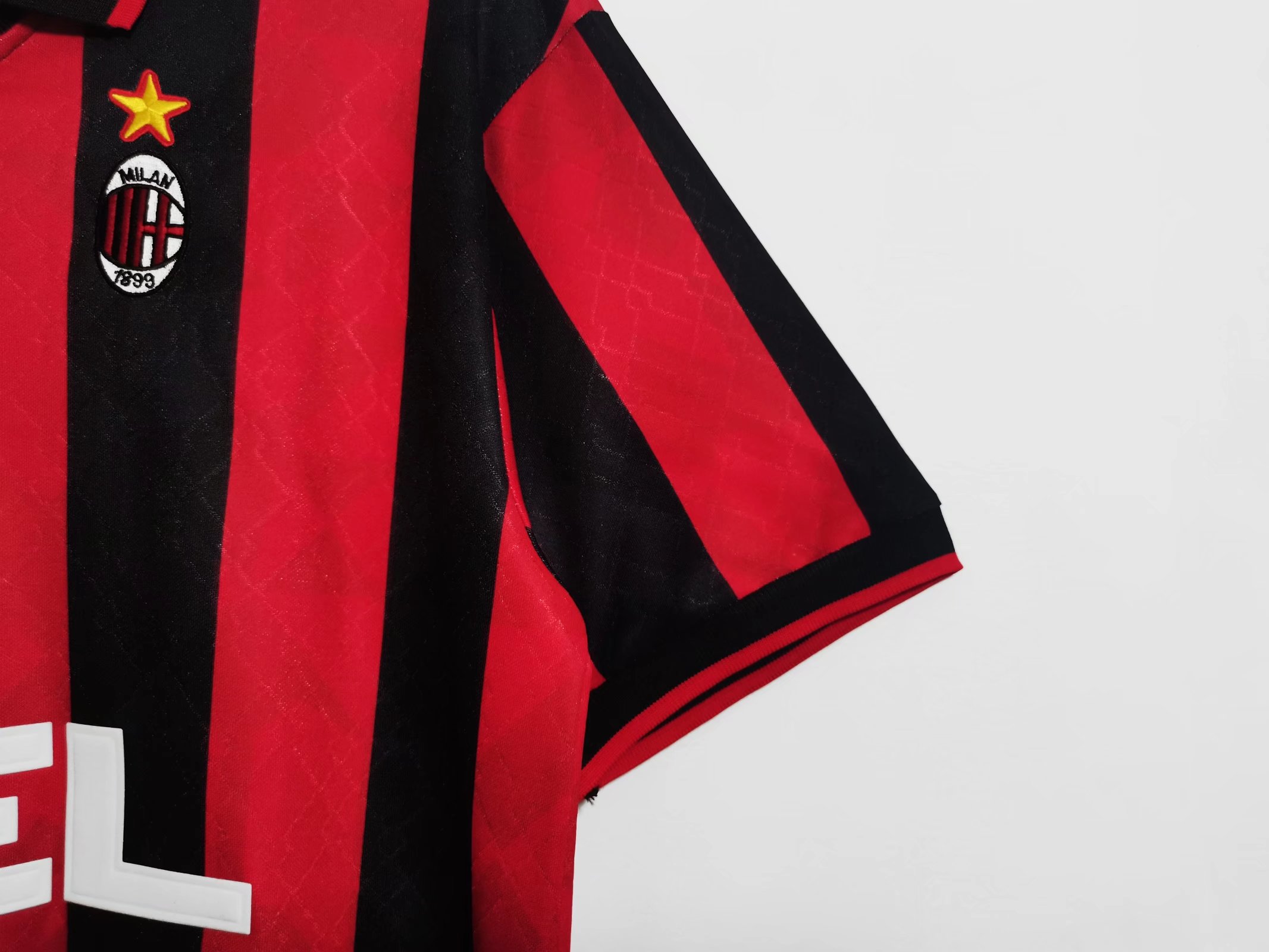 A.C. Milan 1995/96 Home Soccer Jersey