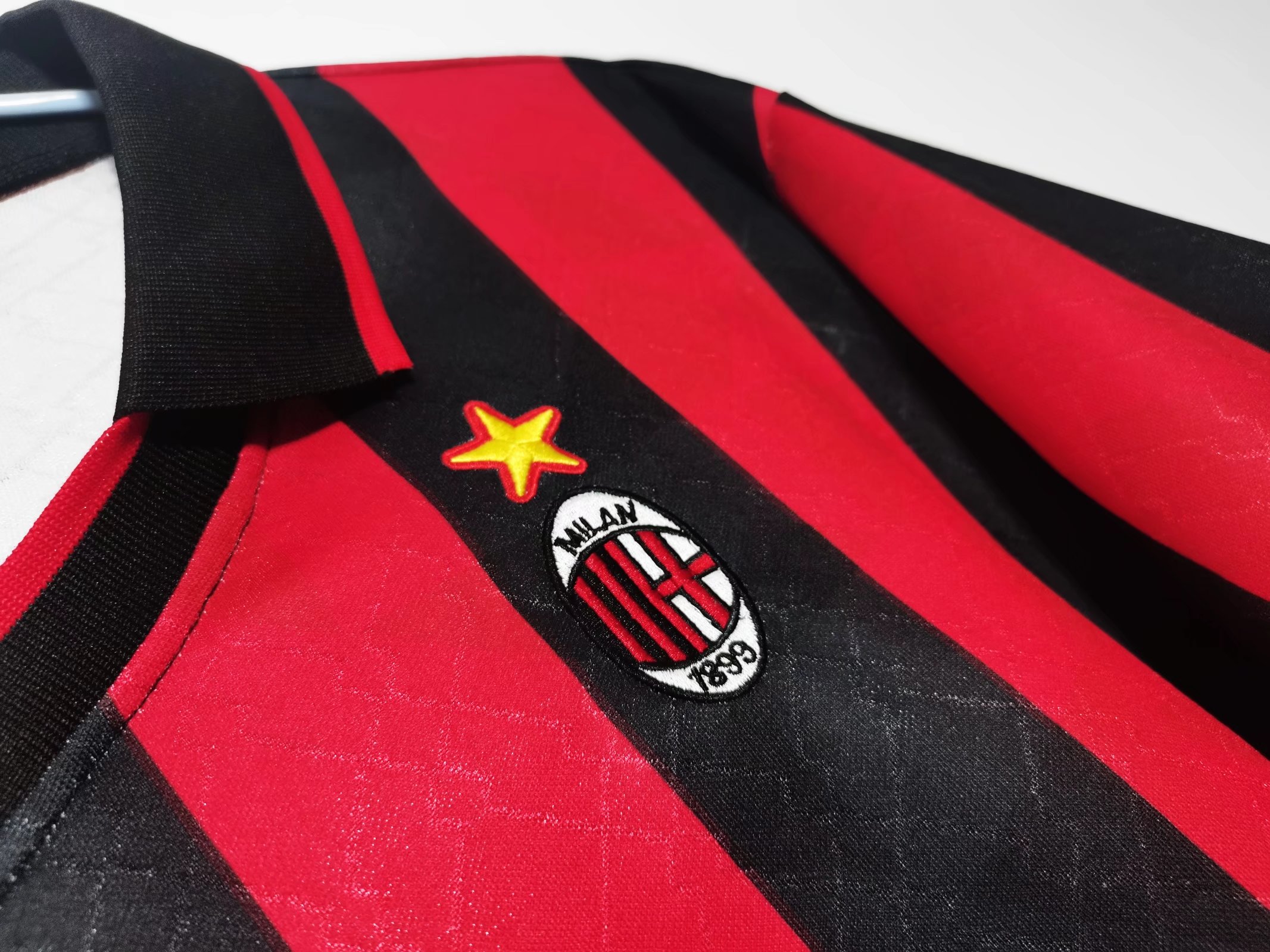 A.C. Milan 1995/96 Home Soccer Jersey