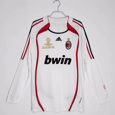 A.C. Milan 2006/07 Away Long Sleeve Soccer Jersey 01