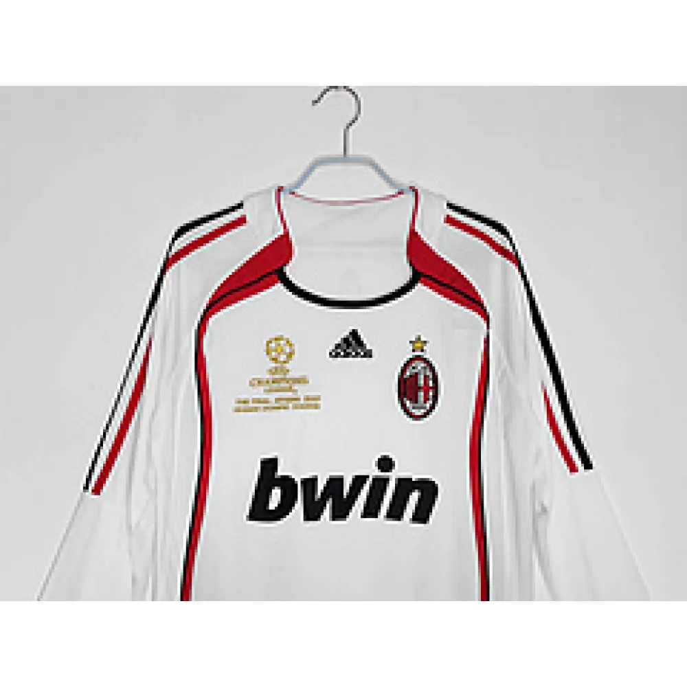 A.C. Milan 2006/07 Away Long Sleeve Soccer Jersey