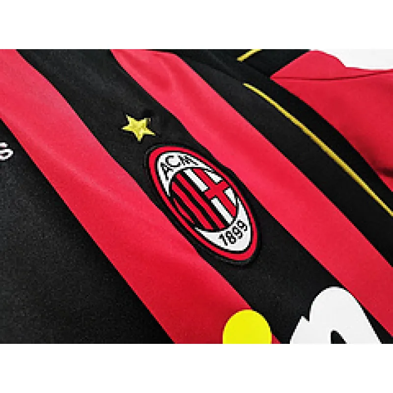 A.C. Milan 2006/07 Home Long Sleeve Soccer Jersey