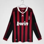 A.C. Milan 2009/10 Home Long Sleeve Soccer Jersey