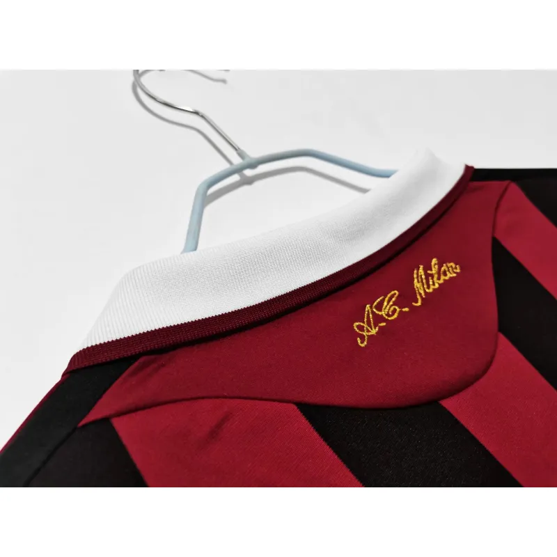 A.C. Milan 2009/10 Home Long Sleeve Soccer Jersey