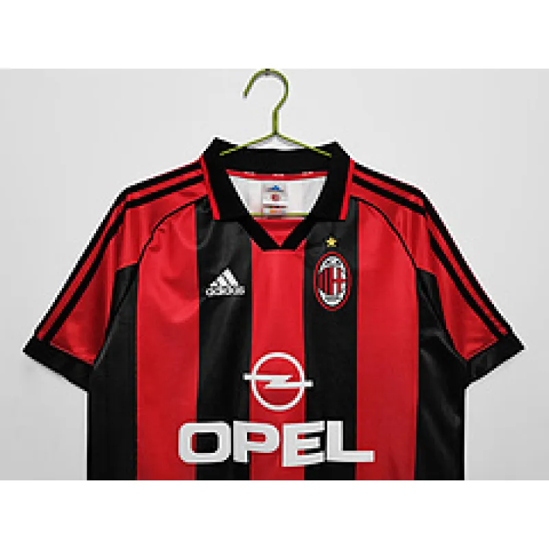 A.C. Milan Retro Jerseys 1998/99 Home Soccer Jersey