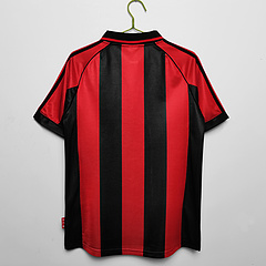 A.C. Milan Retro Jerseys 1998/99 Home Soccer Jersey