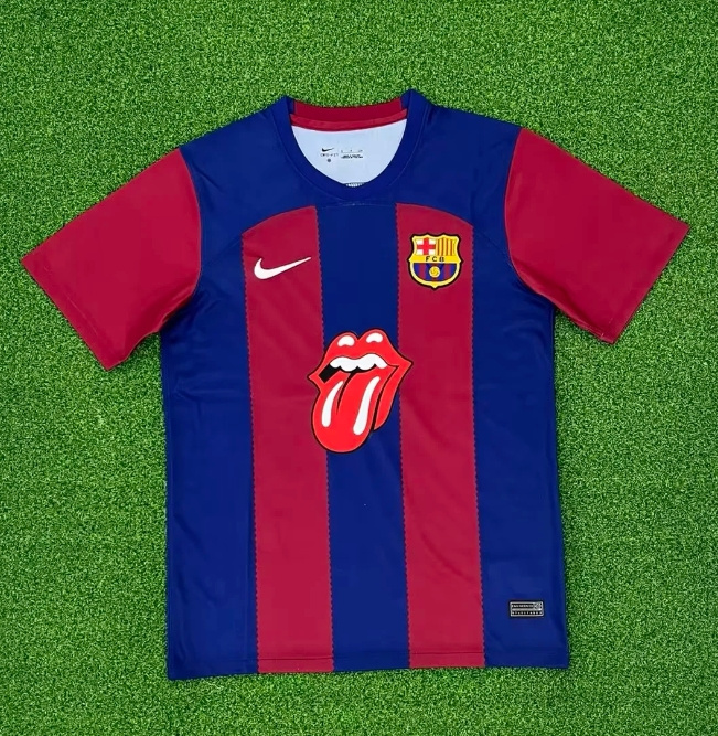 Barcelona 23/24 Rolling Stones Limited Soccer Jersey