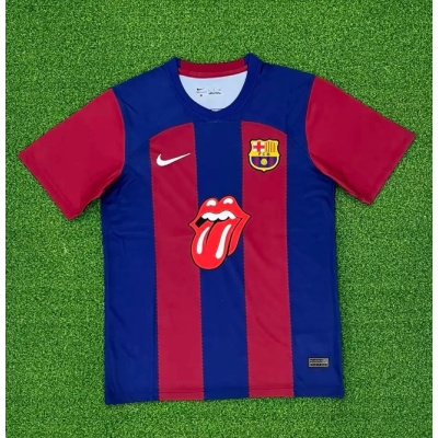 Barcelona 23/24 Rolling Stones Limited Soccer Jersey 01