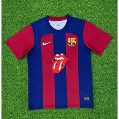 Barcelona 23/24 Rolling Stones Limited Soccer Jersey 01