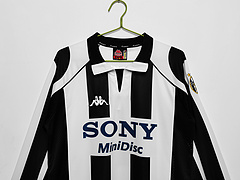 Juventus F.C. 1997/98 Home Long Sleeve Soccer Jersey
