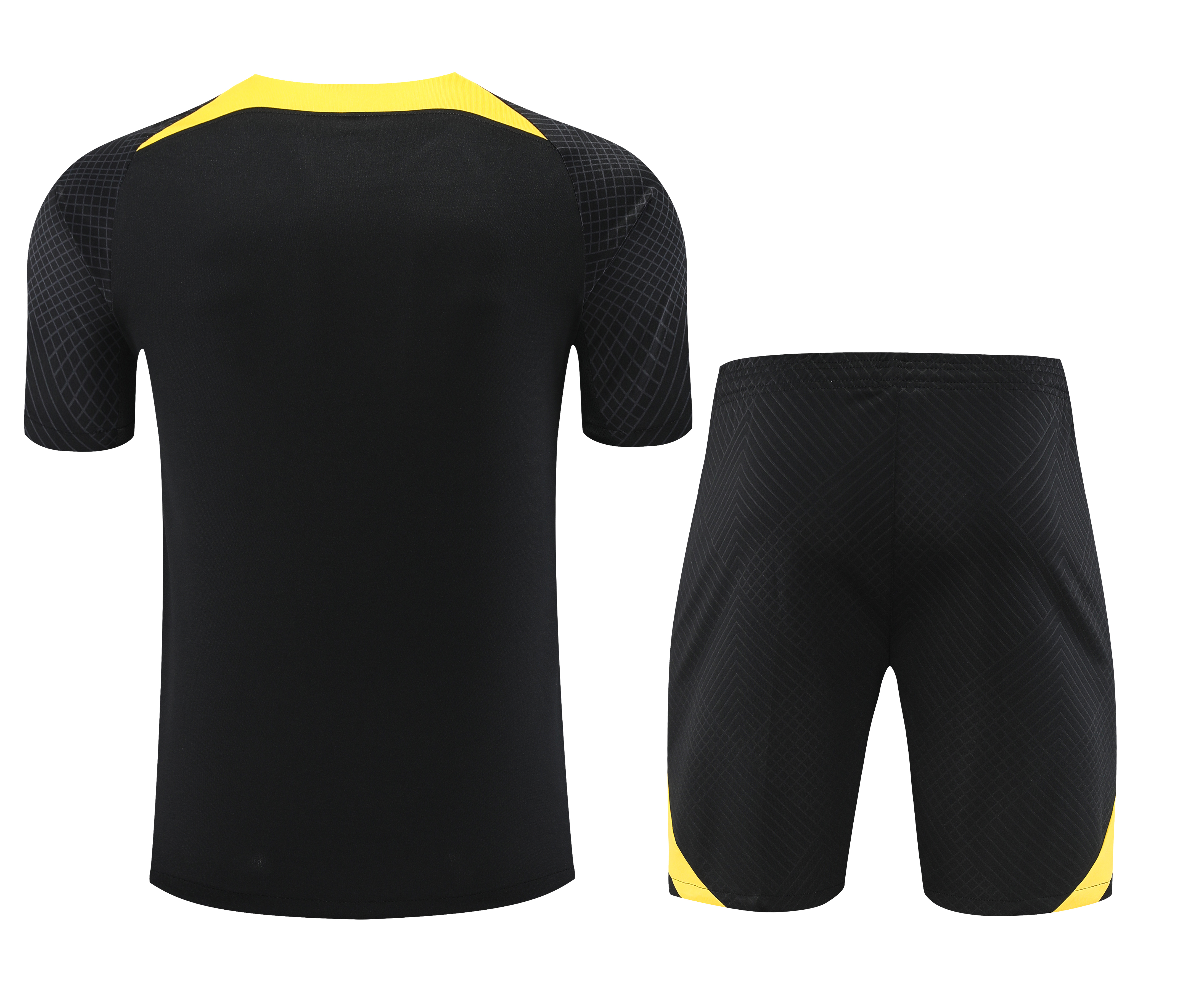 Paris Saint Germain 23/24 Training Suit Black And Yellow