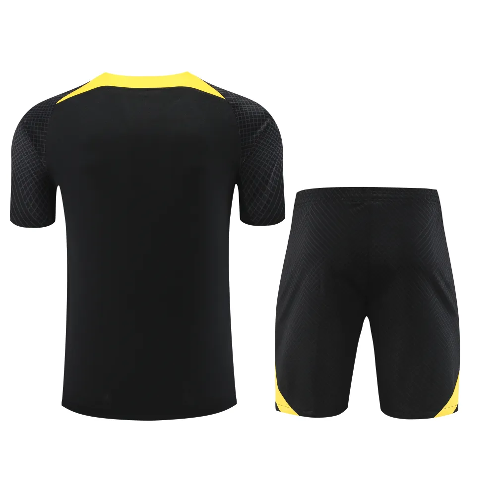 Paris Saint Germain 23/24 Training Suit Black And Yellow